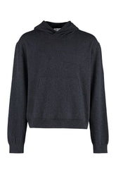 Hooded wool sweater